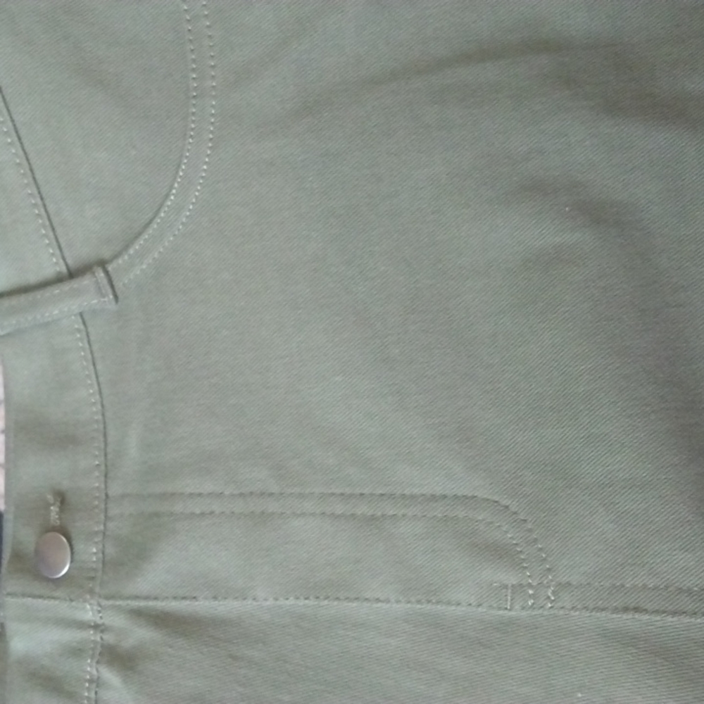 Time and true Green scratch denim pants skinny leg. no boundaries blouse - Picture 11 of 12